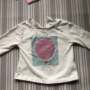 Zara long sleeve top. Size 9-12 months.